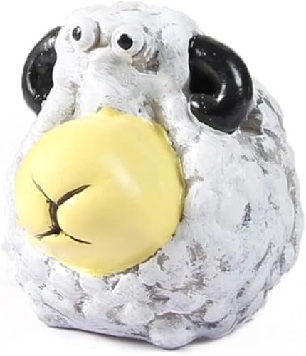 CVQJL Niedliche Animal Brillenhalter, 3D Animal Creative Brillenhalter, Kreative Cartoon -Tiere Brillenhalter, Harz Artware Desktop Dekor, Sonnenbrille Display Rack für Büro -Home Desk Decor Sheep von CVQJL