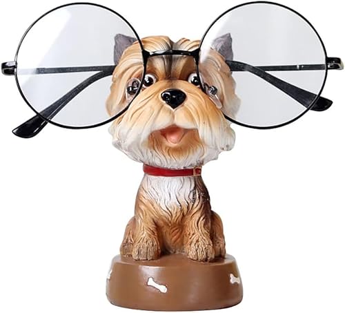 CVQJL Niedliche Animal Brillenhalter, 3D Animal Creative Brillenhalter, Kreative Cartoon -Tiere Brillenhalter, Harz Artware Desktop Dekor, Sonnenbrille Display Rack für Büro -Home Desk Decor von CVQJL