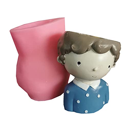 CVZJ Fashion Boy Sukkulenten Blume Epoxidharz Form Beton Vase Silikonform von CVZJ