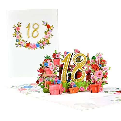 3D-Blumen-Jubiläumskarten-Set, Blumen, dekorativer Karton, Zubehör für Geburtstag, Hochzeit, Festival, Nachrichtenkarte von CVZQTE