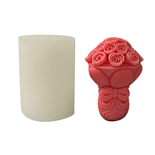 3D Rose Blumenform Silikonform Fondant Kuchen Dekorieren Backwerkzeug Handgemachte Seife Kerzenform Harz Gipsformen von CVZQTE