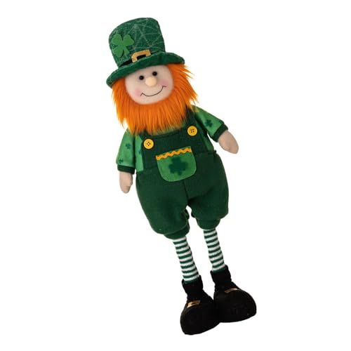 CVZQTE 1 Packung StPatrick's Day Zwerge aus Plüsch, Dekoration, grüner irischer Kobold, Tomtes, Zwergfiguren, Ornamente, Zwerg von CVZQTE