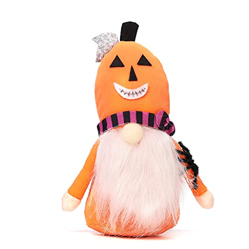 CVZQTE Halloween handgemachter Kürbis Tomte Nisse schwedischer Zwerg Heimdekoration von CVZQTE