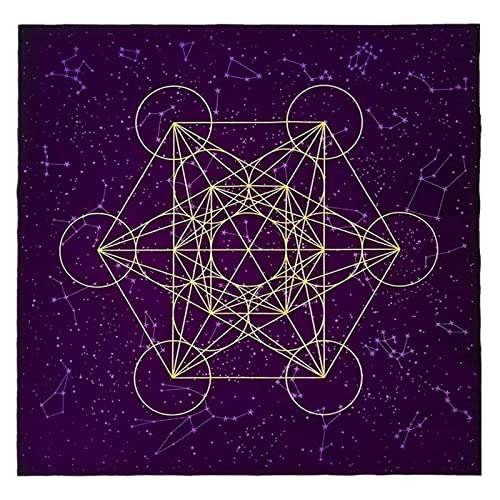 CVZQTE Metatrones Kristalltuch Wandteppich Tischdecke Ritual Spirituelles Tuch Heilige Tarot Tischdecke von CVZQTE