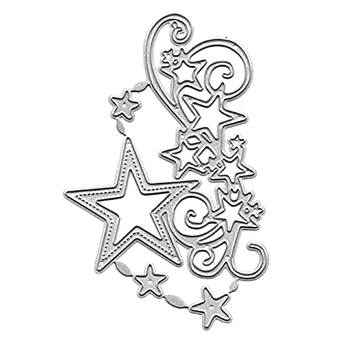 CVZQTE Weihnachten Schneeflocke Stern Metall Stanzformen Schablone Scrapbooking Album Papier von CVZQTE