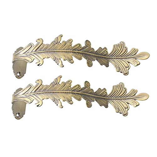 CWCQGH Vorhanghalter für die Wand, Vorhang-Raffhalter aus Metall, Vorhanghaken, Vorhangwand-Befestigungshaken, Wandhaken-Ornamente (Bronze, 23 x 6 cm) von CWCQGH