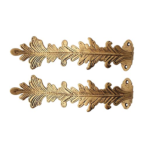 CWCQGH Vorhanghalter für die Wand, Vorhang-Raffhalter aus Metall, Vorhanghaken, Vorhangwand-Befestigungshaken, Wandhaken-Ornamente (Gold, 23 x 6 cm) von CWCQGH