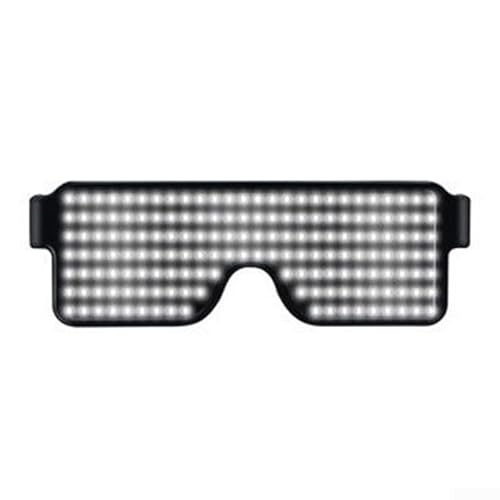 CWOQOCW LED-Gläser, blinkende LED-Sonnenbrille, Mehrzweck-Partybrille, Display, Neon-Partyzubehör (weiß) von CWOQOCW