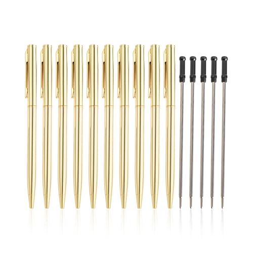 10 Kugelschreiber-Set, 5 Nachfüllungen, Gelstift-Set, Damen-Kugelschreiber, Herren-Kugelschreiber, Geeignet Für Hochzeiten, Unternehmen Und Büros von CWPFVQA