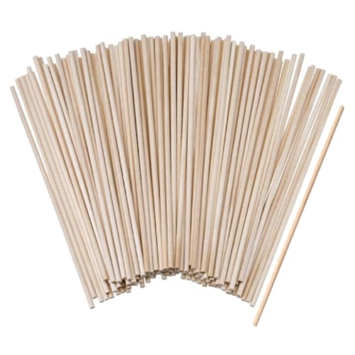 CWPFVQA 150 Stück Holz-Bastelstäbchen, Holz, 3,8 mm x 15 cm, Zylinderförmig, Ideal für Heimwerkerhandwerk, Modellbau & Architekturdesign CWPFVQA 150 Stück Holz-Bastelstäbchen, Holz, 3,8 mm x 15 cm, Zylinderförmig, Ideal für Heimwerkerhandwerk, Modellbau & Architekturdesign von CWPFVQA