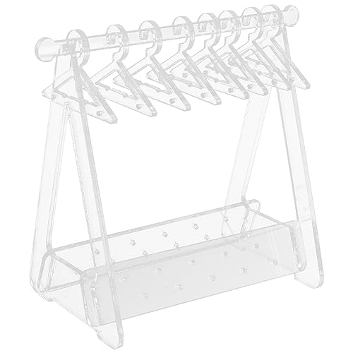 1 Set Kleiderbügel, Präsentationsständer, Ohrringe, Kleiderständer, kleiner Ohrring-Organizer, Ohrringständer, baumelnde Ohrring-Display, Ohrring-Display-Rack, Ohrringhalter, Acryl-Anhänger-Nähte von CWZZWS