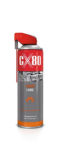 CX80 Chain Lube - Industrielles Kettenschmiermittel - 500ml Duo-Spray von CX80