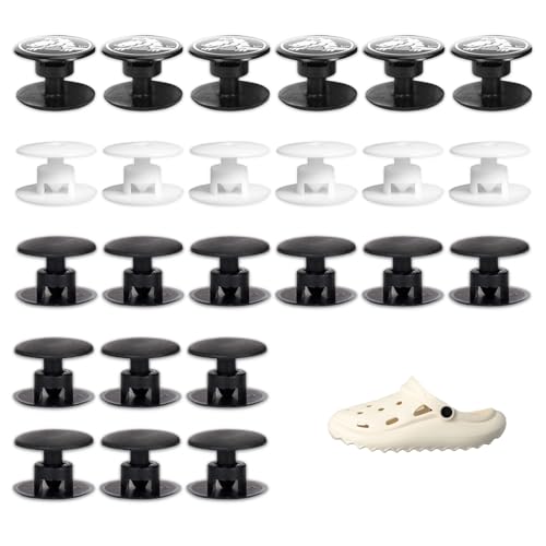 CXNXFD 24 Stück Knöpfe für Crocs,Ersatz-Crocs Nieten und Knöpfe für Schuhe,Croc Nieten Knöpfe,Kunststoff Druckknöpfe, Verschlüsse, Schuhe CXNXFD 24 Stück Knöpfe für Crocs,Ersatz-Crocs Nieten und Knöpfe für Schuhe,Croc Nieten Knöpfe,Kunststoff Druckknöpfe, Verschlüsse, Schuhe von CXNXFD