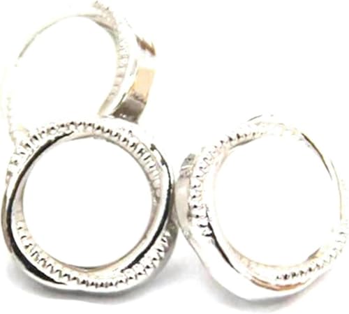 11 mm runde goldene Metallknöpfe für Kleidung, Hemdärmel, Kleid, Manschettenkragen, Nähzubehör-Weiß Weiß-11 mm 10 Stück von CXTHPFC