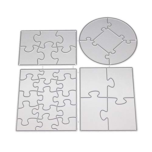 CXV Metall-Stanzformen, Puzzle-Metall-Stanzschablone für Bastelarbeiten, Scrapbooking, Papierkarten, Prägung, Basteln, Dekoration für DIY, Scrapbooking, dekorativ von CXV