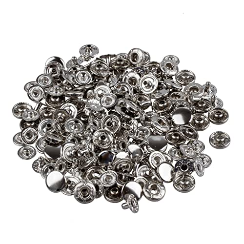 CYA 50 Set Metall Kein Naehen Druckknoepfen Tasten Druckknopf Popper 10mm von CYA