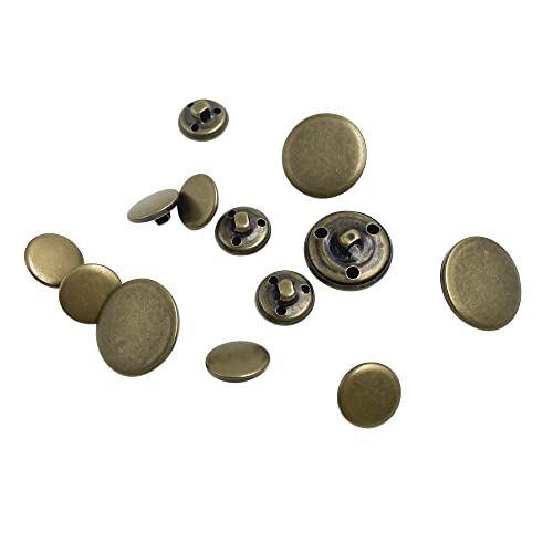 16 Stück 15 mm 23 mm antike Metallknöpfe Blazer Knöpfe Set für Blazer, Anzüge, Sportmantel, Uniform, Jacken (Bronze) Q3686 von CYATHAGOR