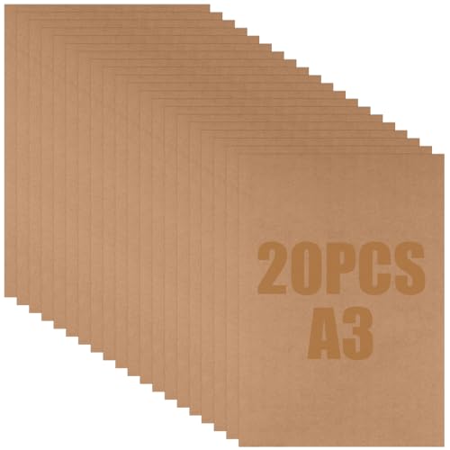 CYEER 20 Stück A3 MDF-Holzplatten, 2 mm von CYEER