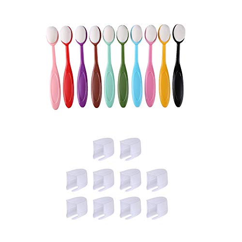 10er Pack Rainbow Color Ink Blending Brush Set Tinten Mischwerkzeuge Pinsel Abdeckung Hintergrundbürste für Blender Paper Crafter Schablonenkarte Scrapbooking Breites Anwendungssortiment Crafter von CYFUN DESIGN