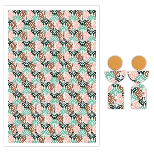 CYFUN DESIGN Bogenpapier für Polymerton, 10 Stück Wassertransferblätter für Polymerton, buntes Wellen-Ton-Transferpapier für Bastelarbeiten, Kunst, Schmuck, Ohrringe, Anhänger, Bastelbedarf, 14 x 8 cm CYFUN DESIGN Bogenpapier für Polymerton, 10 Stück Wassertransferblätter für Polymerton, buntes Wellen-Ton-Transferpapier für Bastelarbeiten, Kunst, Schmuck, Ohrringe, Anhänger, Bastelbedarf, 14 x 8 cm von CYFUN DESIGN
