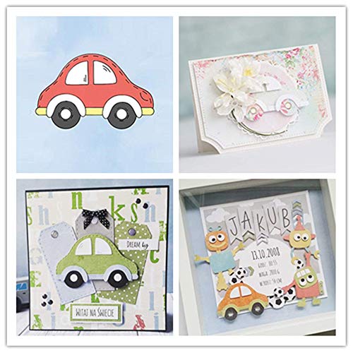 CYFUN DESIGN Niedliche kleine Spielzeugauto-Muster; neue Stanzformen für Kartenherstellung und Scrapbooking, handgemachtes Bastelpapier, Fotoalbum, Dekoration, DIY-Siegelschablone von CYFUN DESIGN