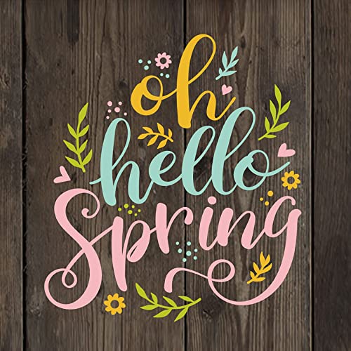 Oh Hello Spring Alphabets Stanzformen für die Kartenherstellung DIY Scrapbooking Prägeschablone Stanzformen Stanzschablone Formen Metall Stanzformen für Papierherstellung Handwerk Scrapbooking Zubehör von CYFUN DESIGN