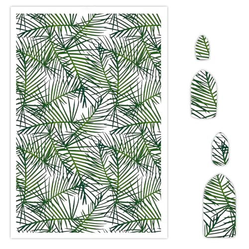 Palmblatt-Transferpapier für Polymerton, Wassertransferblätter für Polymerton, tropische Blätter, Ton-Transferpapier für Bastelarbeiten, Kunst, Schmuck, Ohrringe, Anhänger, Bastelbedarf, 10 Stück Palmblatt-Transferpapier für Polymerton, Wassertransferblätter für Polymerton, tropische Blätter, Ton-Transferpapier für Bastelarbeiten, Kunst, Schmuck, Ohrringe, Anhänger, Bastelbedarf, 10 Stück von CYFUN DESIGN