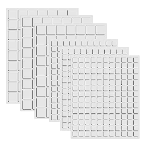 Permanente 3D-Schaumstoff-Quadrate, doppelseitig, Klebepunkte, Klebeband, Aufkleber, Quadrate zum Hinzufügen von Dimensionen auf Karten, permanente dimensionale Klebstoffe, 1 mm, Kartenherstellung, von CYFUN DESIGN