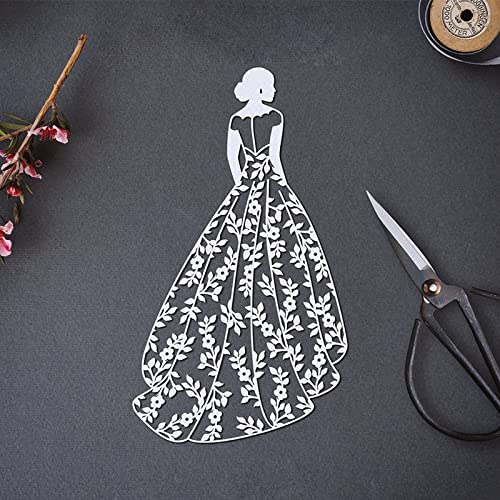 Schöne Brautkleider Stanzformen für die Kartenherstellung Hochzeit Metallstanzformen für Karte DIY Scrapbooking Papier Crafting Prägeschablone Stanzformen Stanzschablone Formen Kunsthandwerk von CYFUN DESIGN