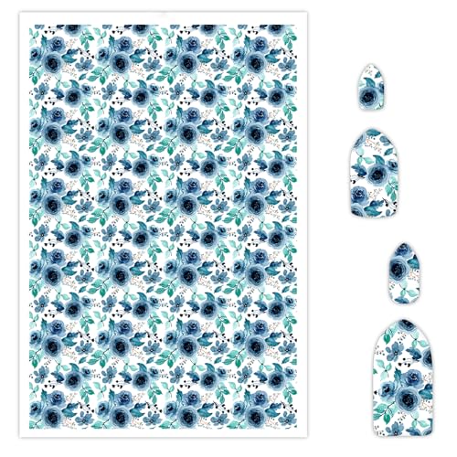 Transferpapier mit blauen Rosen für Polymerton, 10 Stück, Wassertransferblätter für Polymerton, Blütenblüten, Ton-Transferpapier für Bastelarbeiten, Kunst, Schmuck, Ohrringe, Anhänger, Bastelbedarf Transferpapier mit blauen Rosen für Polymerton, 10 Stück, Wassertransferblätter für Polymerton, Blütenblüten, Ton-Transferpapier für Bastelarbeiten, Kunst, Schmuck, Ohrringe, Anhänger, Bastelbedarf von CYFUN DESIGN