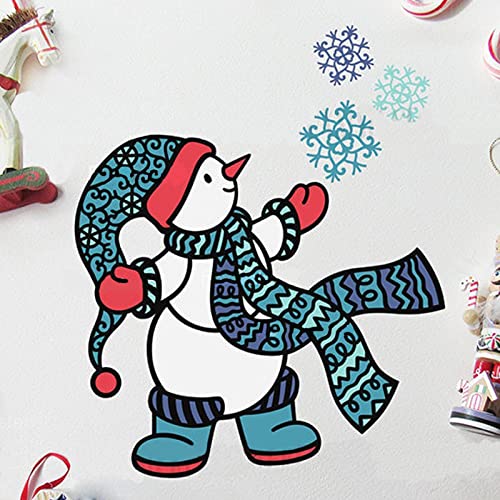 Weihnachten Schneemann Schneeflocken Formen für die Kartenherstellung DIY Scrapbooking Metallschablone Stanzungen Stanzschablone Formen Kunstbedarf Weihnachten Metall Stanzformen für Papierherstellung von CYFUN DESIGN