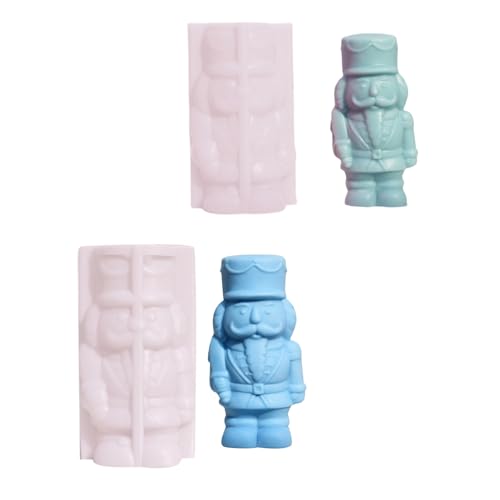 2PCS Soldat Statue Silikon Kerze Form Für Epoxidharz Handgemachte Kerze Seife Schokolade Fondant Silikon Formen von CYILPR