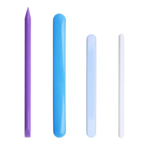 4Pcs Wiederverwendbare Rührstäbchen Sets Harz Stick Rühren Make Up Stick Für Mischen Harz Epoxy Flüssigkeit Gesichts Abdeckung Farbe Der von CYILPR