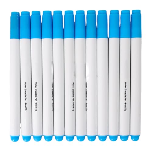 CYILPR 12x/Set Stoffmarkierungsstift Temporärer Markierungsstift Wasserlöslicher Stift Waschbarer Stoffmarkierungsstift Zum Quilten von CYILPR