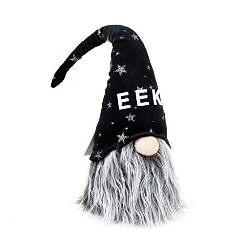 CYILPR Halloween-Zwerge, Plüsch-Dekoration, handgefertigt, Tomte, schwedische Nisse, skandinavische Ornamente, Tischdekoration, Geschenke von CYILPR