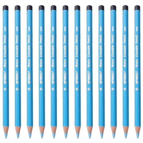 CYILPR Marker, Textmarker, 12 Stück, Stoffstifte, wasserlöslich, Schneiderbleistift, vorgespitzt, Stoffkreidestift für Kleidung von CYILPR