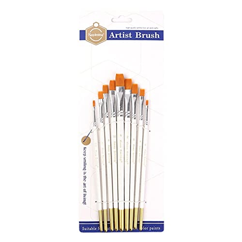 CYILPR Nylon-Pinsel-Set, Aquarellpinsel, multifunktional, Malpinsel, Zeichen- und Kunstbedarf für Künstler, 9-teilig von CYILPR