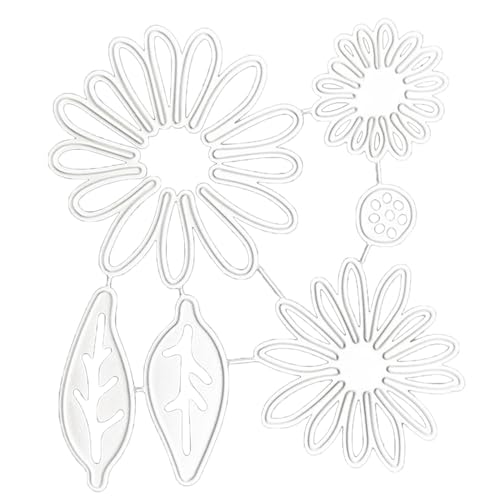 CYILPR Stanzformen aus Metall, Blumen und Blätter, Präge Stanzformen, Blumen und Blätter Stanzformen für die Kartengestaltung, Scrapbooking, Albumpapier von CYILPR