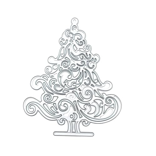 CYILPR Stanzformen aus Metall, Weihnachtsbaum Stanzformen, Metallstanzform, Prägung für Scrapbooking, Album, Karte, Fotodekorationsvorlage von CYILPR