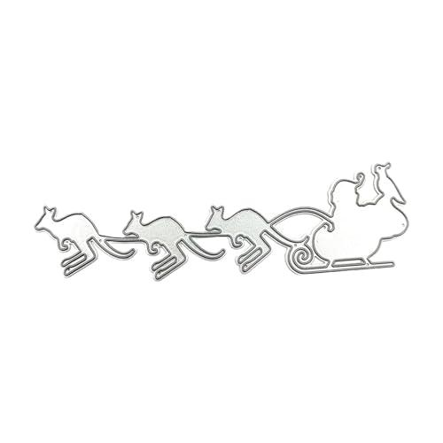 CYILPR Weihnachten Serie Gestanzte Schablonen Vorlage Formen Weihnachten Schlitten Metall Stanzformen Für Album Scrapbooking Dekorationen von CYILPR