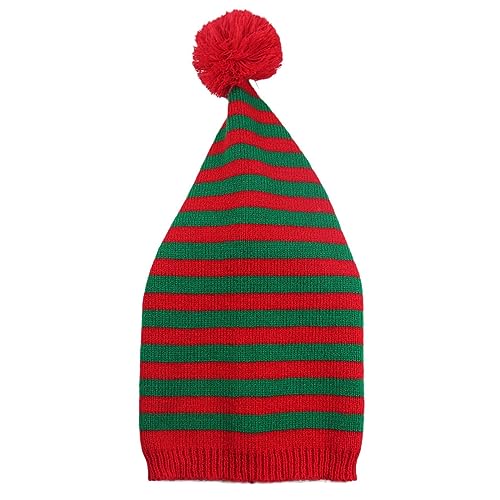 CYILPR Weihnachtsmütze, Unisex, gestrickte Häkelmütze, Weihnachtsmannmütze für Damen, Herren, Erwachsene, Partyzubehör, tägliches Tragen von CYILPR