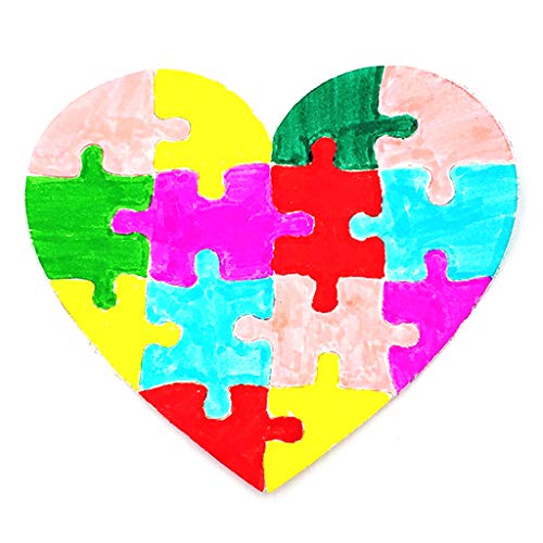 Valentinstag Liebe Puzzle Metall Stanzformen Schablone Scrapbooking Album S von CYILPR