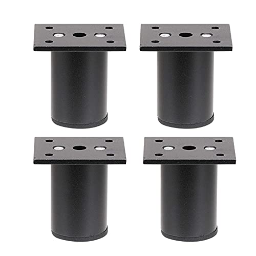 CYJSRGWE 4er-Set Möbelbeine, DIY-Tischbeine aus Metall, Stützbeine, Ersatz für Sofa/Couchtisch/TV-Schrank/Bett/Küchenschrank/Couch, Aluminiumlegierung, höhenverstellbar 0–1 cm von CYJSRGWE