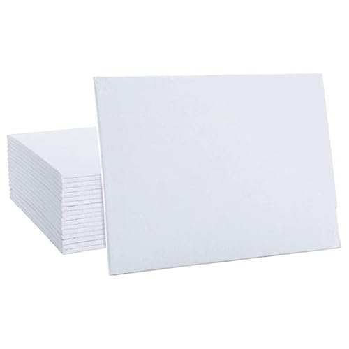 Leinwand Rolle,Leinwand auf Rolle Canvas-Panels - 8x10 Zoll / 18 Packung. Künstler Malerei Canvas Boards Value Pack für Öl & Acryl von CYMKYQ