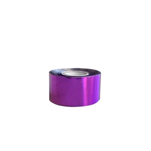 CYMMIYT Heißprägefolie 1 Rolle 3 cm x 120 m Heißprägefolie, Wärmeübertragung, Laminieren, Serviettenvergoldung, PVC-Kartenprägung(Purple) von CYMMIYT