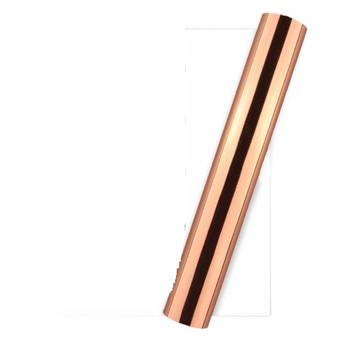 CYMMIYT Heißprägefolie 1 Rolle 5 m x 15 cm wärmeaktivierte Folie, Heißprägefolie, Papier-Glimmerfolie, holografische Wärmefolien-Transferblätter for Heimwerkerarbeiten(Rose Gold) von CYMMIYT