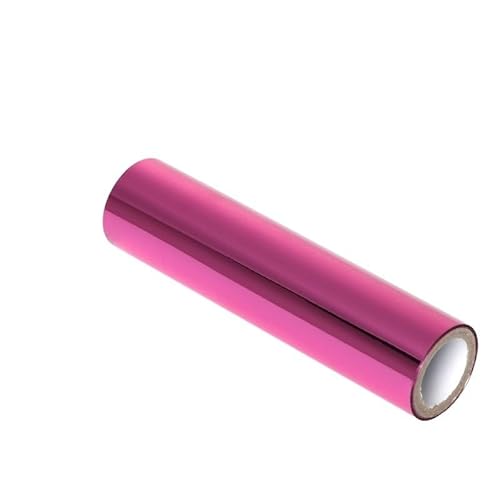 CYMMIYT Heißprägefolie 3 Meter x 1 Rolle, weiße Farbe, wärmeaktivierte Folie, Heißfolienrollen, Heißprägefolienpapier, holografische Wärmeübertragung, DIY-Handwerk(Pink) von CYMMIYT