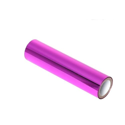 CYMMIYT Heißprägefolie 3 Meter x 1 Rolle, weiße Farbe, wärmeaktivierte Folie, Heißfolienrollen, Heißprägefolienpapier, holografische Wärmeübertragung, DIY-Handwerk(Purple) von CYMMIYT