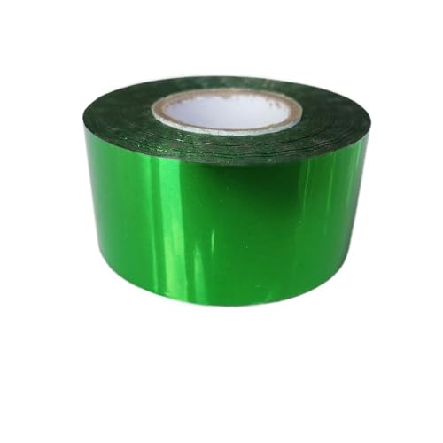 CYMMIYT Heißprägefolie 3CM x 120M Rolle Heißprägefolie Papierrollen DIY Tasche Karte Dekor for Wärmeübertragung Laminieren Serviette Vergoldung PVC(Green) von CYMMIYT