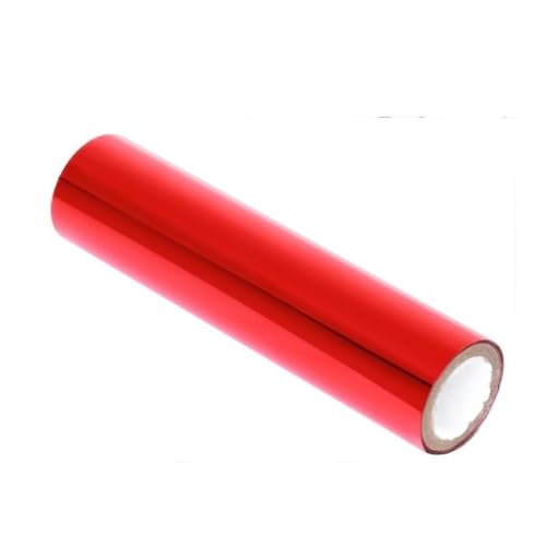 CYMMIYT Heißprägefolie 5 m x 1 Rolle grüne Diamantfarbe, wärmeaktivierte Folie, Heißfolienrollen, Heißprägefolienpapier, holografische Wärmeübertragung(Red) von CYMMIYT